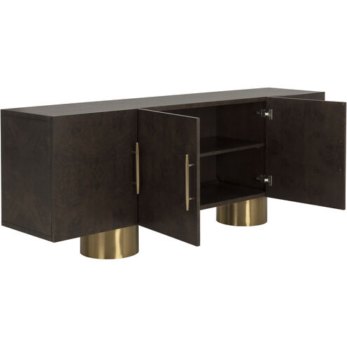 Kresteven 80 X 19.75 inch Gold with Brown Sideboard